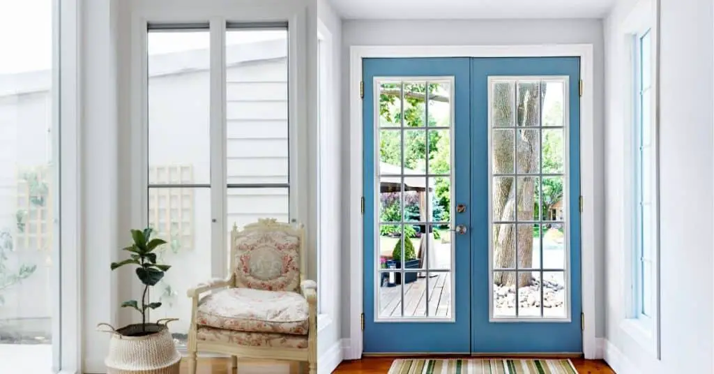 adding glass doors will help make a space larger because it will feel as if the home is extending into the room that is normally closed off.