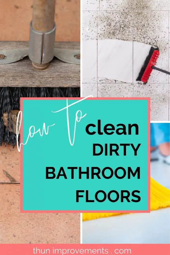 how to clean dirty bathroom tile