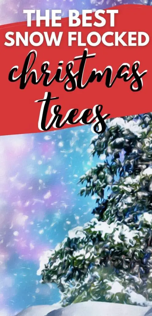 the best snow flocked christmas trees