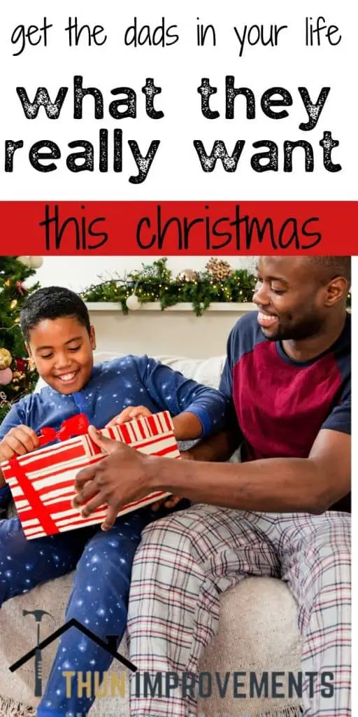 get the dads in your life what they really want for christmas with two people sitting down exchanging gifts