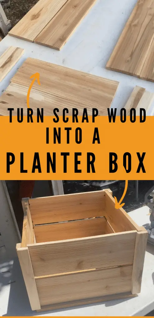 scrap wood into a planter box ideas